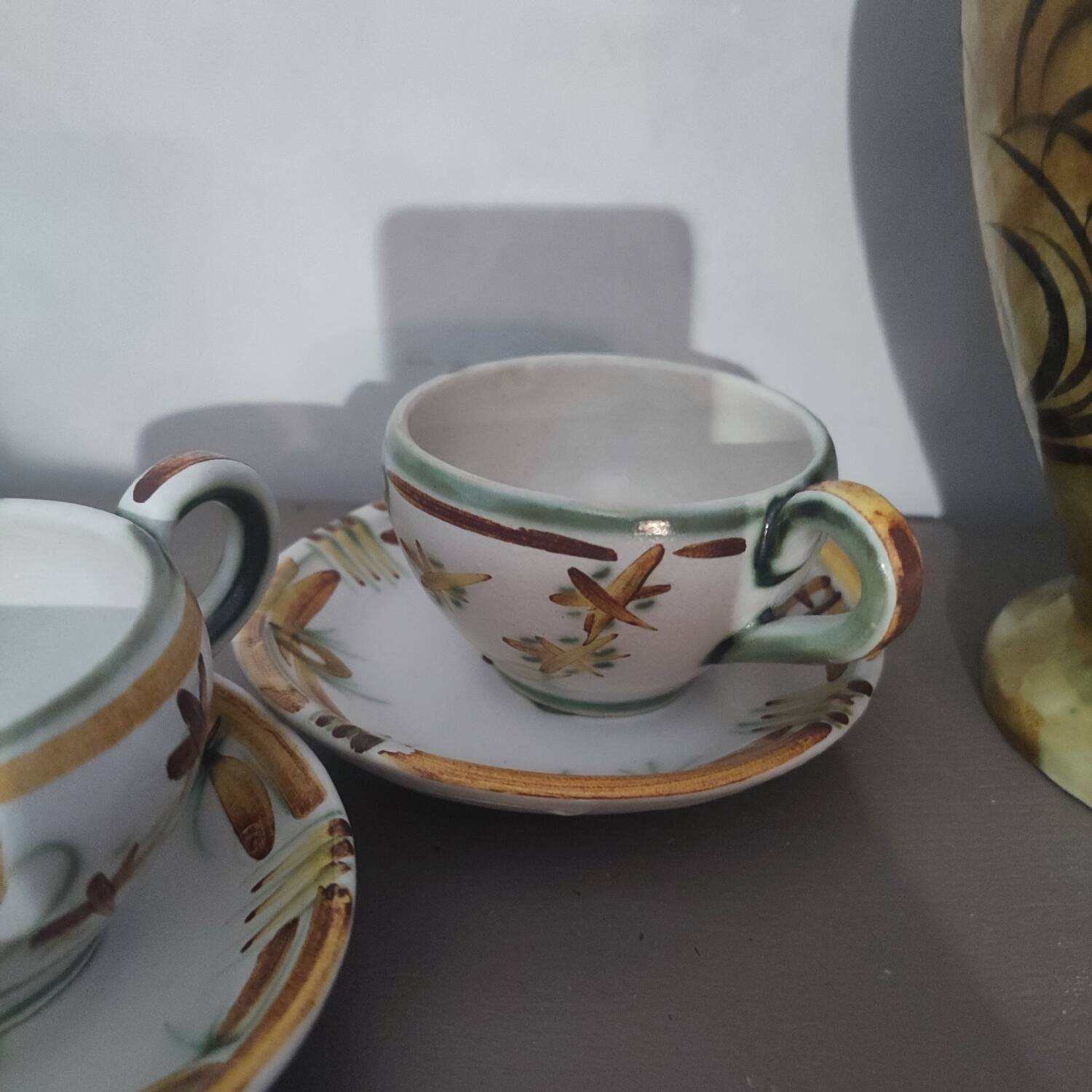 Keraluc Quimper cup and saucer duo