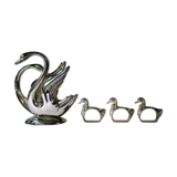 Paper towel holder with swans