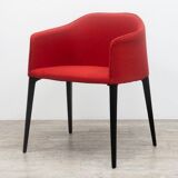 Laja chair from Pedrali in red fabric
