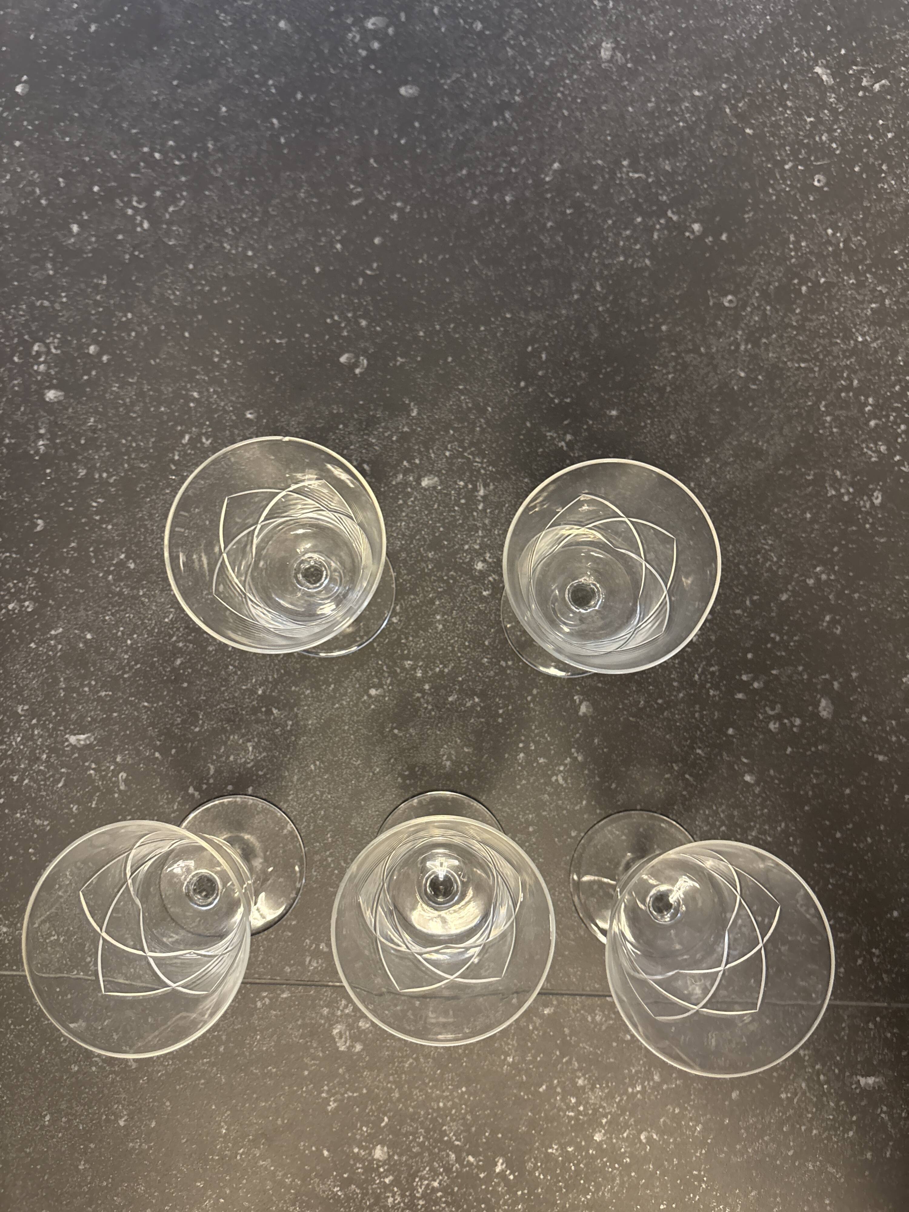 Crystal wine glass