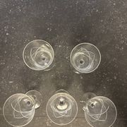 Crystal wine glass