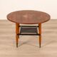 Vintage 60's table in wood and brass italian design