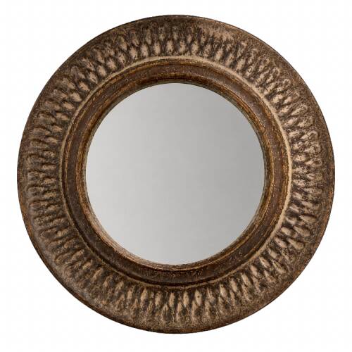 Miroir en grès bouchardé