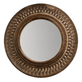 Miroir en grès bouchardé