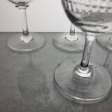 6 Baccarat crystal water/wine glasses Nancy model