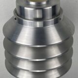 Space age aluminum mushroom dome lamp by Hans Agne Jakobsson for Markaryd, Sweden 1960s