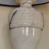 Alabaster lamp base - white stone lamp