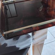 Vintage maison mercier tray in tortoiseshell lucite