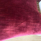 Pair of Louis XV style upholstered velvet armchairs