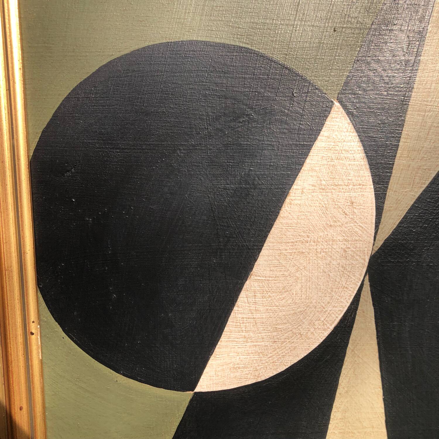 Large painting on panel