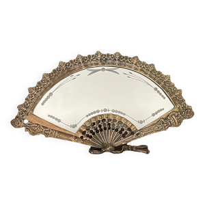 miroir éventail en bronze