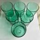 Ensemble de 6 verres vert menthe
