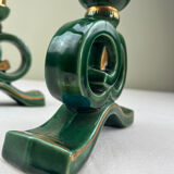 Ceramic candle holders from the 1950s