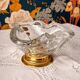 Ashtray/trinket dish in white crystal Val Saint Lambert Belgium