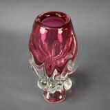 Bohemian Art Glass Vase by Josef Hospodka, Czechoslovakia, 1960s