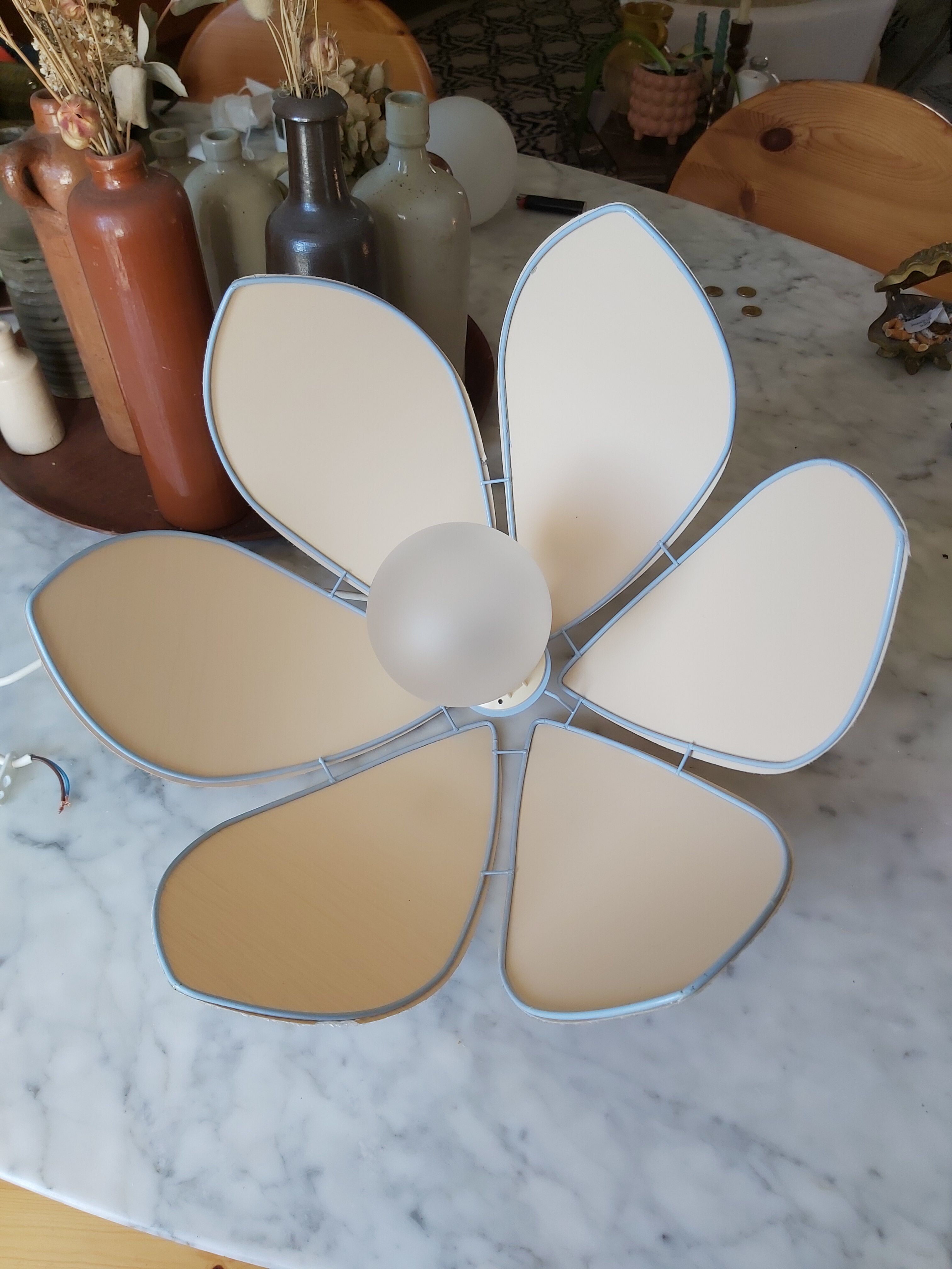Suspension fleur vintage