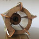Pair of Scandinavian wire and wood 60s 70s suspensions