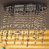 Minimalist glass fringe ceiling light
