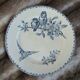 20 mismatched antique flat plates in ironstone