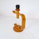 Mid-century modern sculptural table lamp in pine, 1970s.