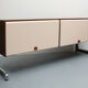 1970s sideboard room-devider in metal and teak
