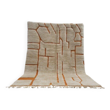 Tapis marocain fait main artisanale traditionnelle 2/3 m