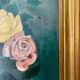 Old Painting "Still Life with Roses" – 1950