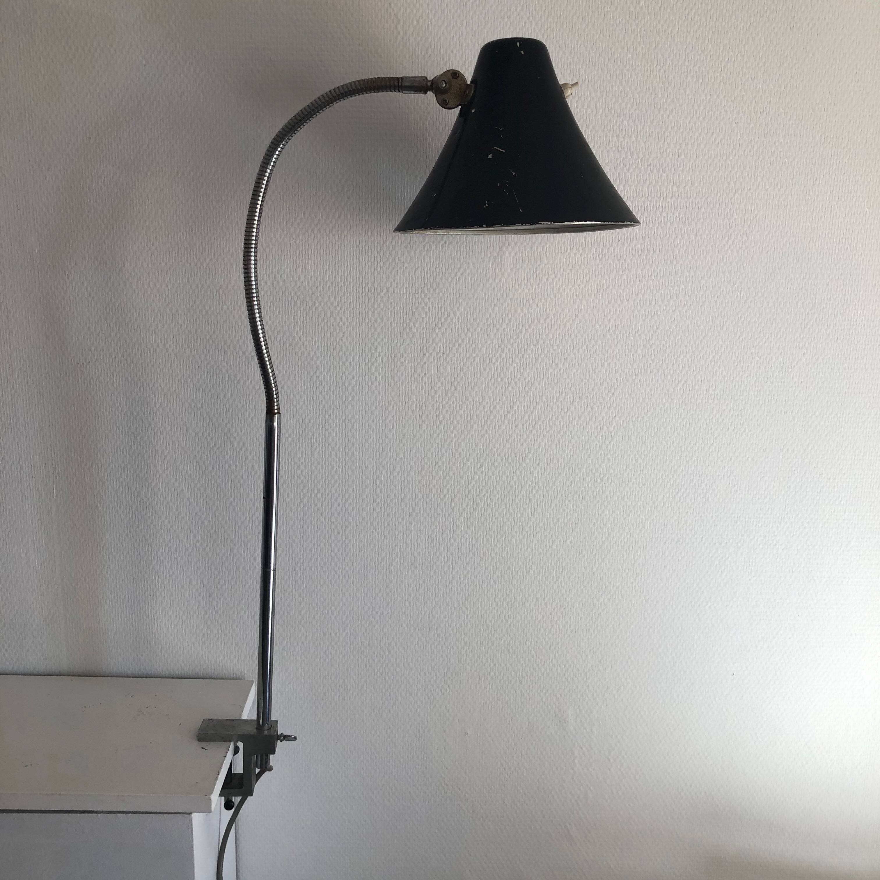 Large vintage industrial workshop factory lamp - 75 cm