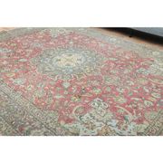 1970s Vintage Persian Handmade Wool Red Area Rug 296x391