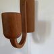 Pair of Scandinavian teak wall lights, Dolmus, 70s