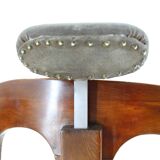 1920s Restored Rare Swivel Barber Beech Chair, Czechoslovakia