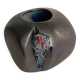 Max Idlas ceramic vase and colored concretions