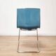 Lot de 4 chaises Tobias en plexi bleu