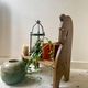 Wooden bench/ door/ small farmhouse plant bench