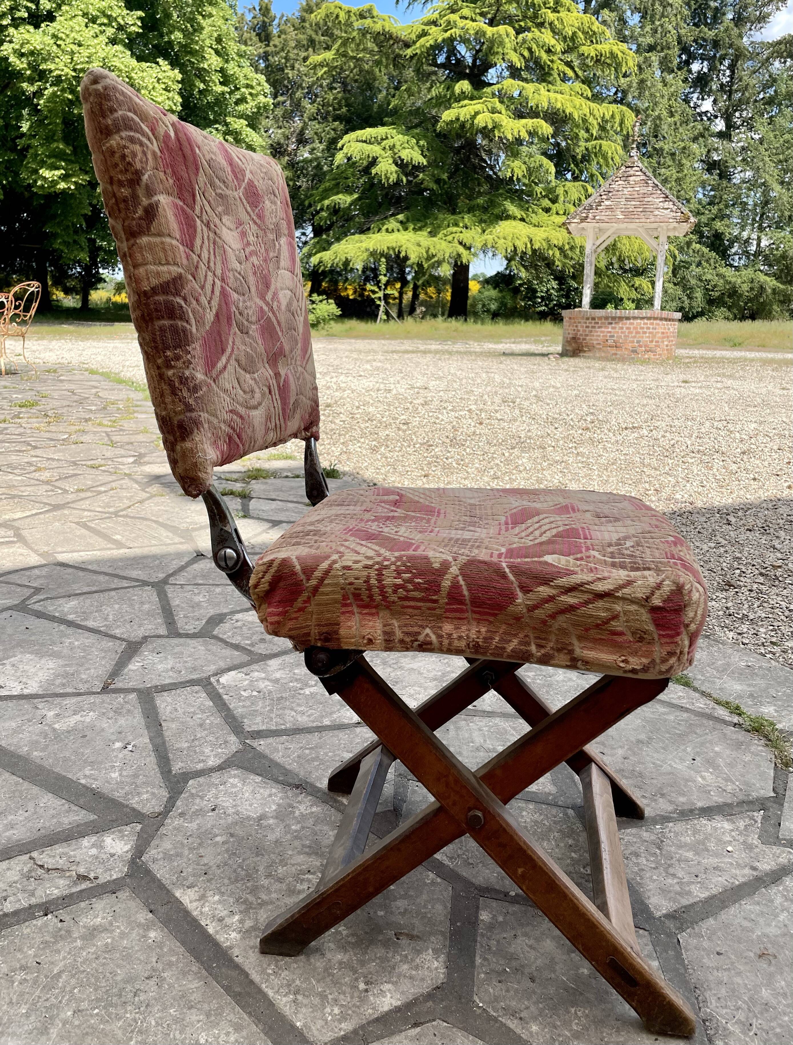 Chaise pliante de théâtre 1900