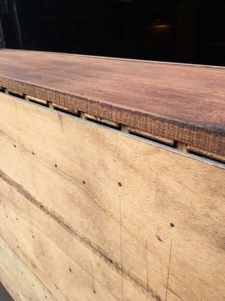 Hotel front desk shelf 1920