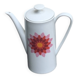 Arzberg Germany white porcelain coffee pot, numbered, designer motif