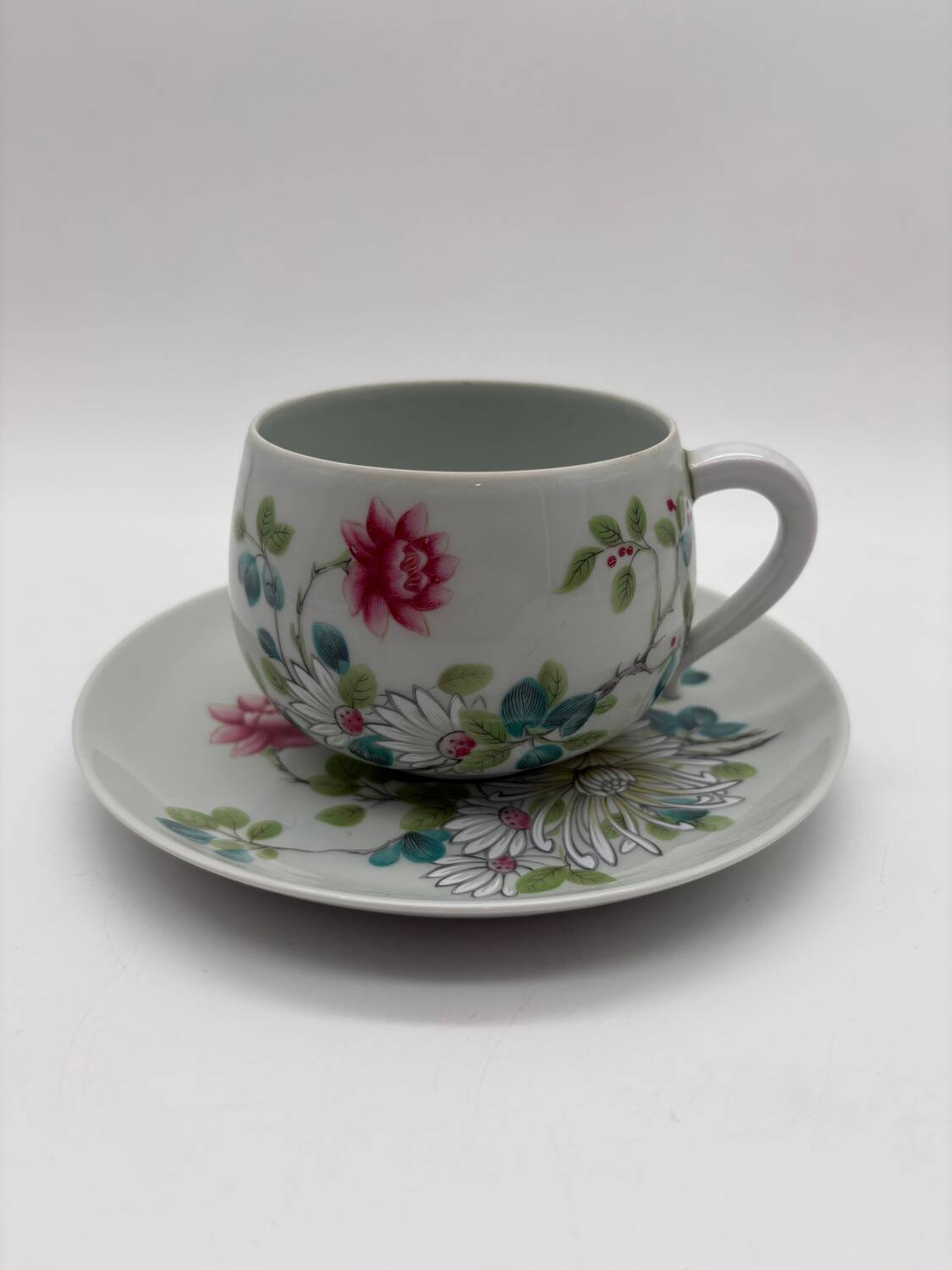 Cup and saucer, Haviland, Sin Hai model, Limoges, France