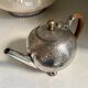 Selfish service in hammered silver-plated metal, 1930s - 3 pieces