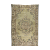 Anatolian handmade vintage rug 283 cm x 172 cm