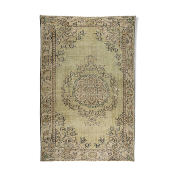 Anatolian handmade vintage rug 283 cm x 172 cm