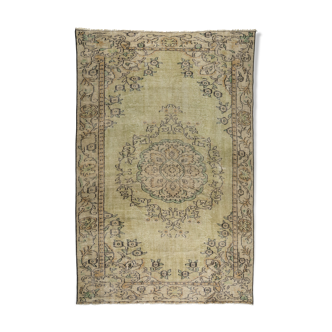 Anatolian handmade vintage rug 283 cm x 172 cm
