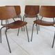Set of 2 lounge chairs vintage teak by Kho Liang Ie for Car