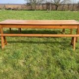 Farmhouse table and 2 benches