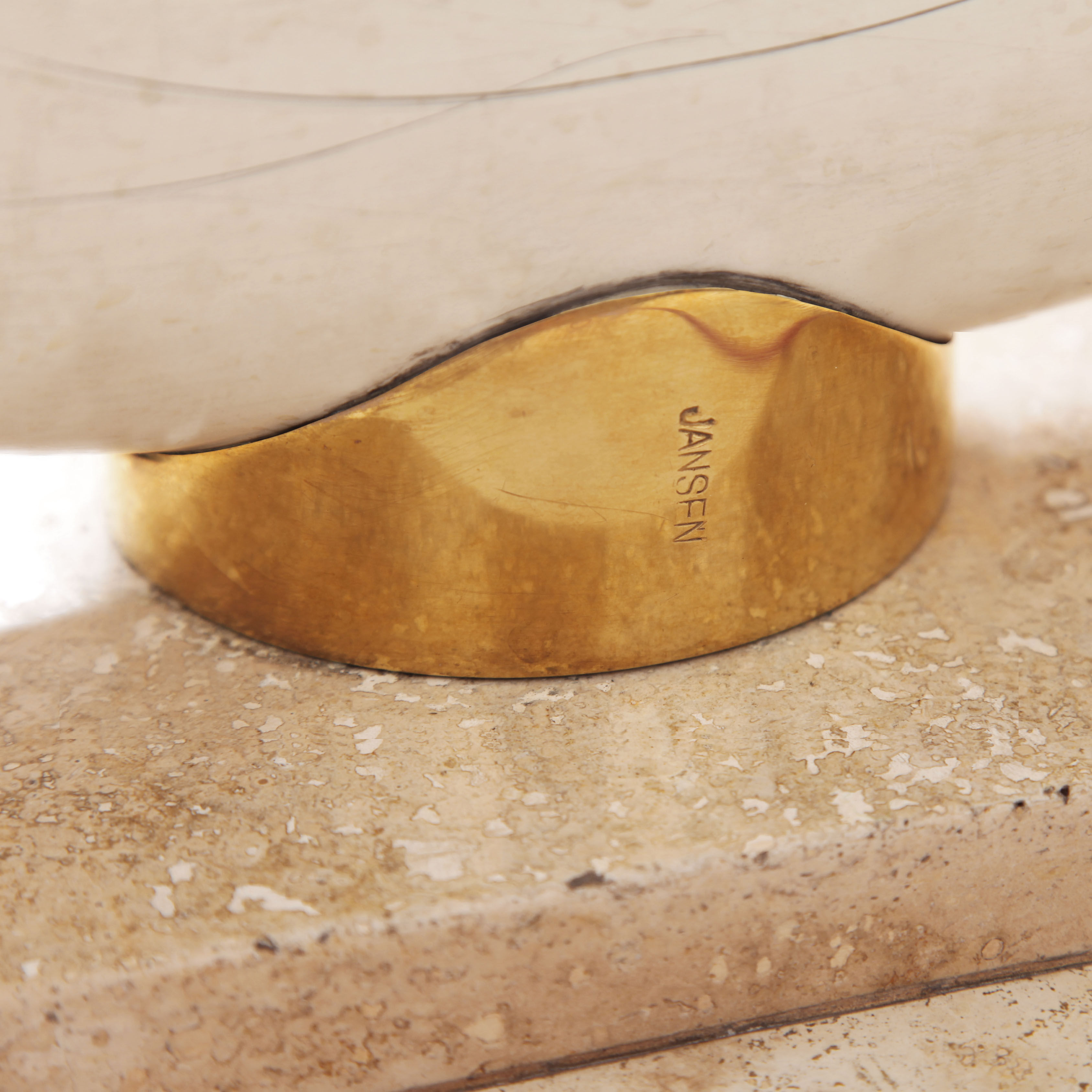 Faux elephant tusk coffee table Maison Jansen for Ralph Pucci Collections Italy