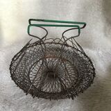 Ancien panier à salade métallique  vintage.