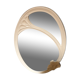 Oval cast iron mirror