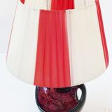 Adorable lamp 50s in ceramics and nylon raffia 1950 vintage 50's rockabilly