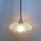 Small antique glass pendant light