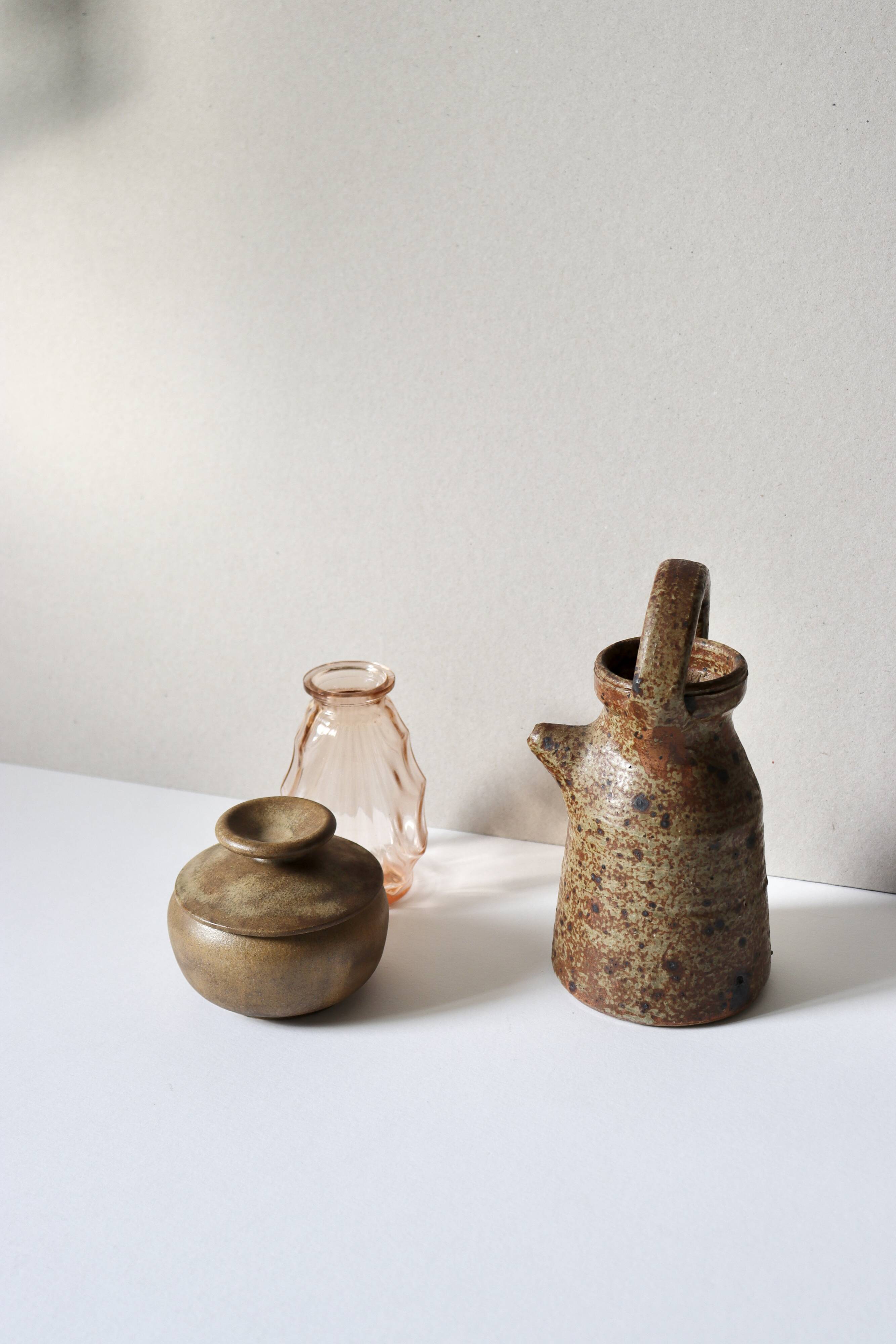 Pyrite sandstone pitcher